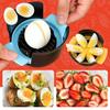 3-in-1 Multifunctional Stainless Steel Egg Cutter, Egg Cracker, Egg Preserver, Matsuka Egg Cutting Artifact, Fruit Slicer, Kitchen Utensil (style)