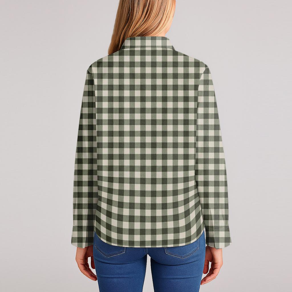 Women's Shirt Blouse Christmas Print Button Long Sleeve Casual Basic Shirt Collar Regular Top