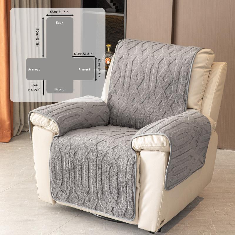 Luxury Comfortable Cotton Velvet Multifunctional Sofa Cushion Anti Slip Electric Recliner Mat Massage Chair, Sofa Cushion, Autumn and Winter Warm