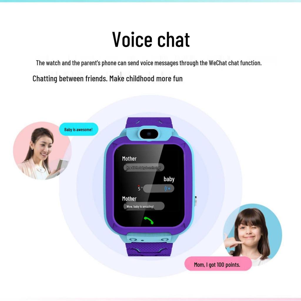 4G Kids Smartwatch with Video Call & GPS Tracking - Waterproof and Perfect for Primary School Students