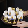 Keramická vinná sada plachetnice Čínské Maotai Brandy Vodka Sklenice na silné víno Dělič Rodinné setkání Vinná sada Barové doplňky Dárek