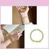 Elegant Chinese Style Jade And Amber Fuzhi String Bracelet For Women Casual Wear