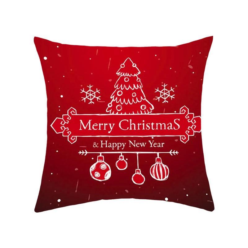 

New Christmas Sofa Pillow Case Home American Letter Print Bedside Pillow Case 45*45cm