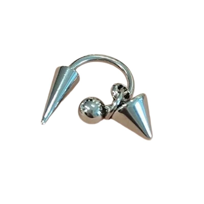 Fashionable Clip On Earring Titaniums Steel Ear Cuff Without Piercing Required Modern Accessory for Everyday Wear