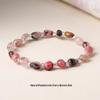Original Natural Stone Beaded Bracelet - Women's Irregular Shape Crystal for Seaside Vacation Style
