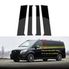 4PCS Glossy Black Pillar Post Fit For Mercedes Benz VITO V CLASS W447 2016- Door Window Column BC Trim Sticker Cover