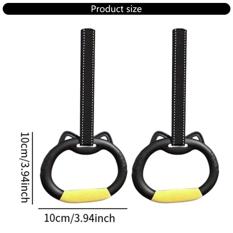 2lots Adjustable Exercise Rings Portables Pull Up Strength Workout Rings for Indoor and Outdoor Use