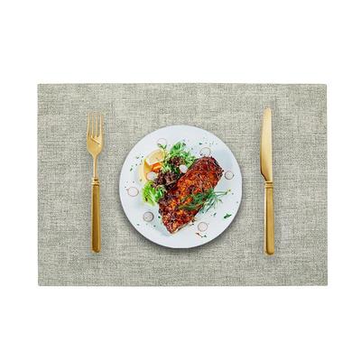 ZISIZ Washable Fabric Texture Paper Placemat