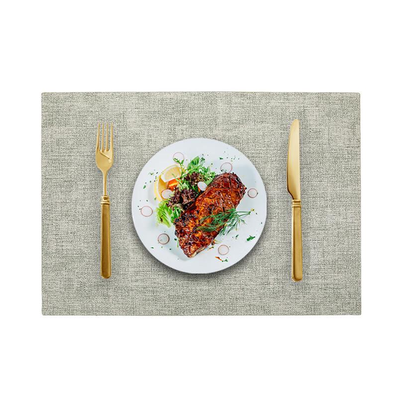 

ZISIZ Washable Fabric Texture Paper Placemat