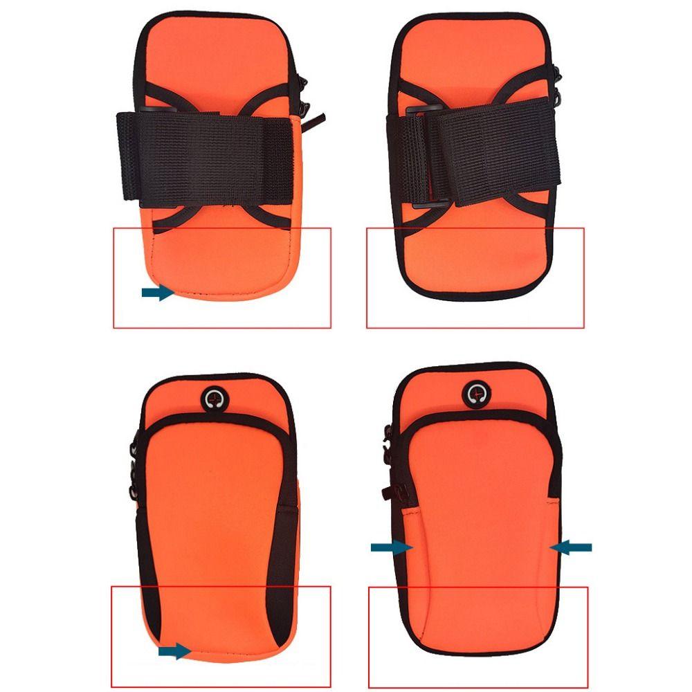 Neoprene Sports Armband Phone Case Black Blue Green Breathable Mesh With Headset Hole Waterproof Running Accessories Universal 6