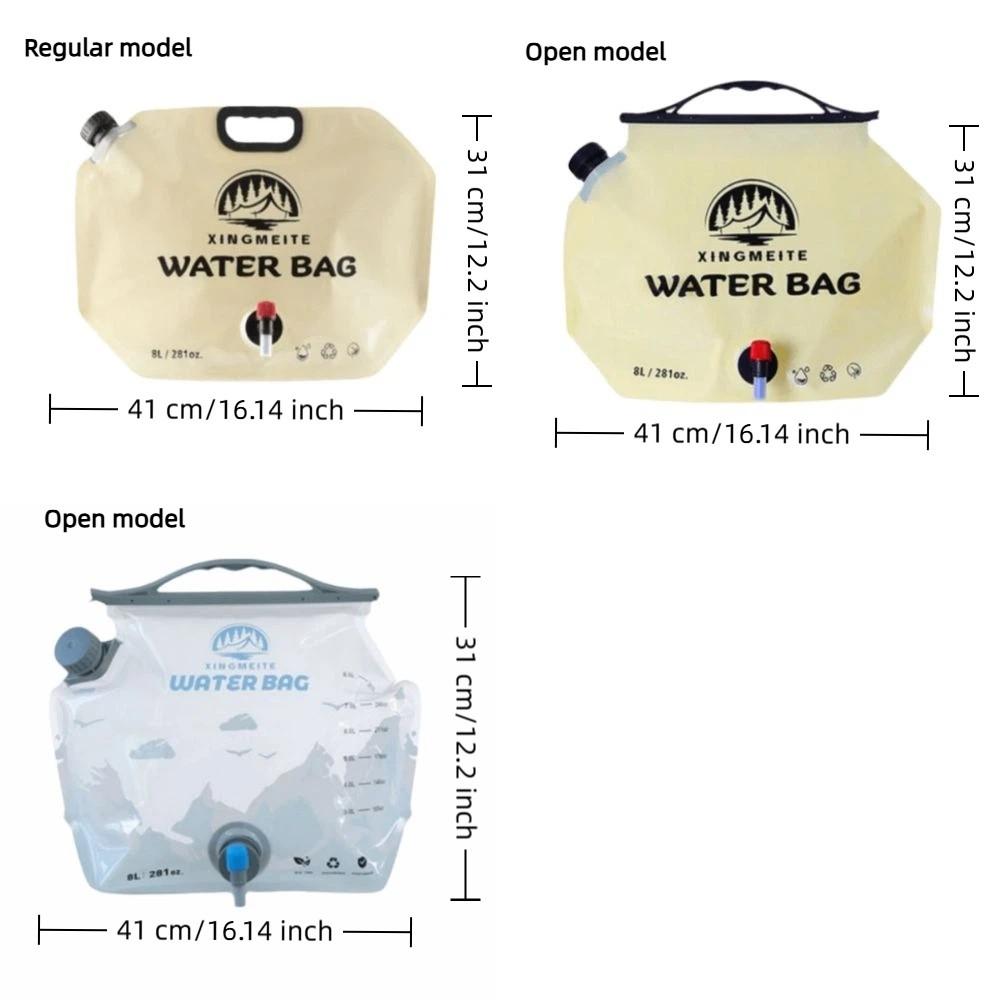 Folding Outdoor Water Bag 8L Water Storage Bag Self-driving Tour Water Container  Road Trip