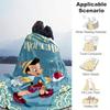 1pc, Disney Happy Pinocchio Blanket Soft Throw for Outdoor Blankets, Gift