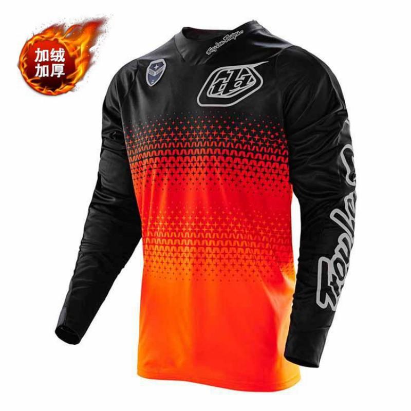 Warm Fleece Cycling Jersey Winter Riding Outdoor Sports Thermal Long Sleeve Top Unisex