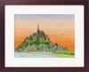Olympus Yarn Cross Stitch Embroidery Kit from World Heritage Sites and World Scenery Mont 7211 Saint-Michel Off-white