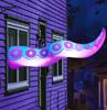 Joyfy 5ft Halloween Inflatable Outdoor Giant Octopus Tentacle Broke Out from Window with Built-in LED for Window Decoration
