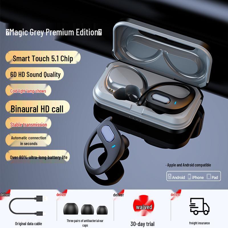 Durable Bluetooth 5.4 Sports Earbuds: Comfortable, High-Quality Sound, & Extended Battery Life