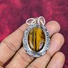 Tiger Eye Pendant, 925 Solid Sterling Silver Jewelry, Gemstone Pendant, Gift For Her Handmade Beautiful Jewelry