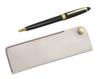 White Horizontal Snap Pen Case with Neo Ballpoint Pen Set D-600 (3-pack, Black) T23-NK01W-600B-B-3