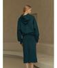 Myue Leafy Jersey Skirt - Green