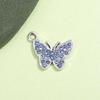  Breloque Pendentif Papillon Strass Coloré pour Bijoux, Charme pour Bracelets, Chevillères et Colliers DIY