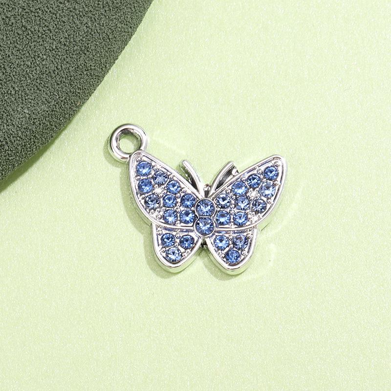 

Colorful Rhinestone Butterfly Pendant Jewelry Charm for DIY Bracelets, Anklets, and Necklaces