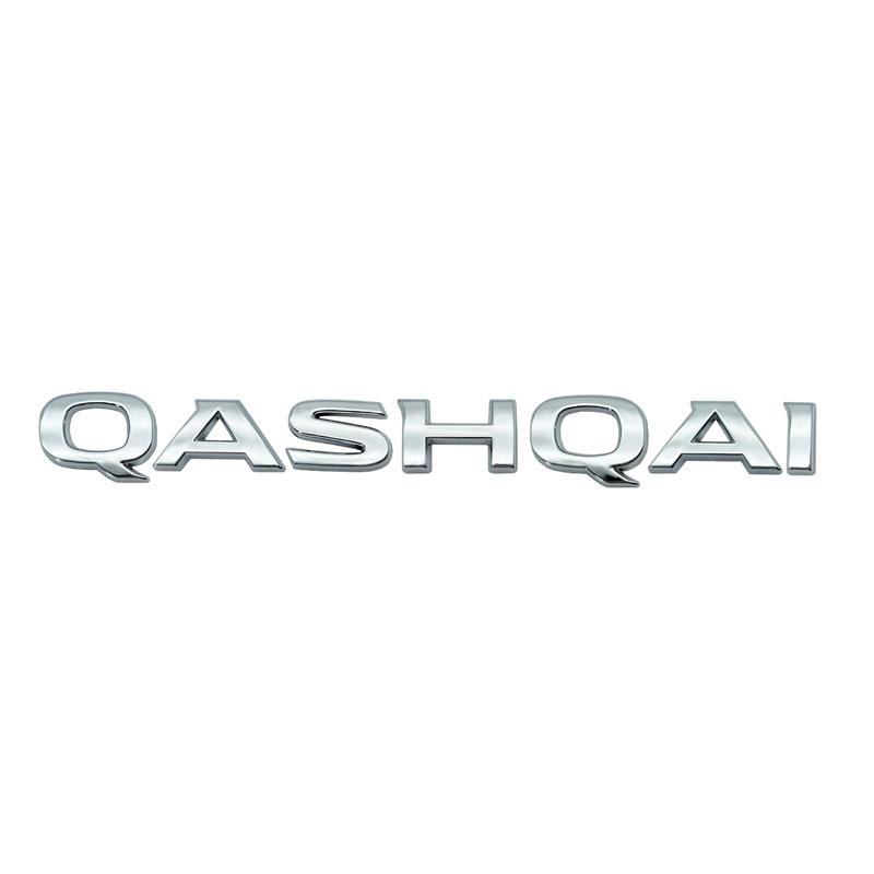 New 3D Car Styling ABS Plastic Car Sticker QASHQAI Letter Logo Car Rear Trunk Body Emblem Sticker Auto Accessories