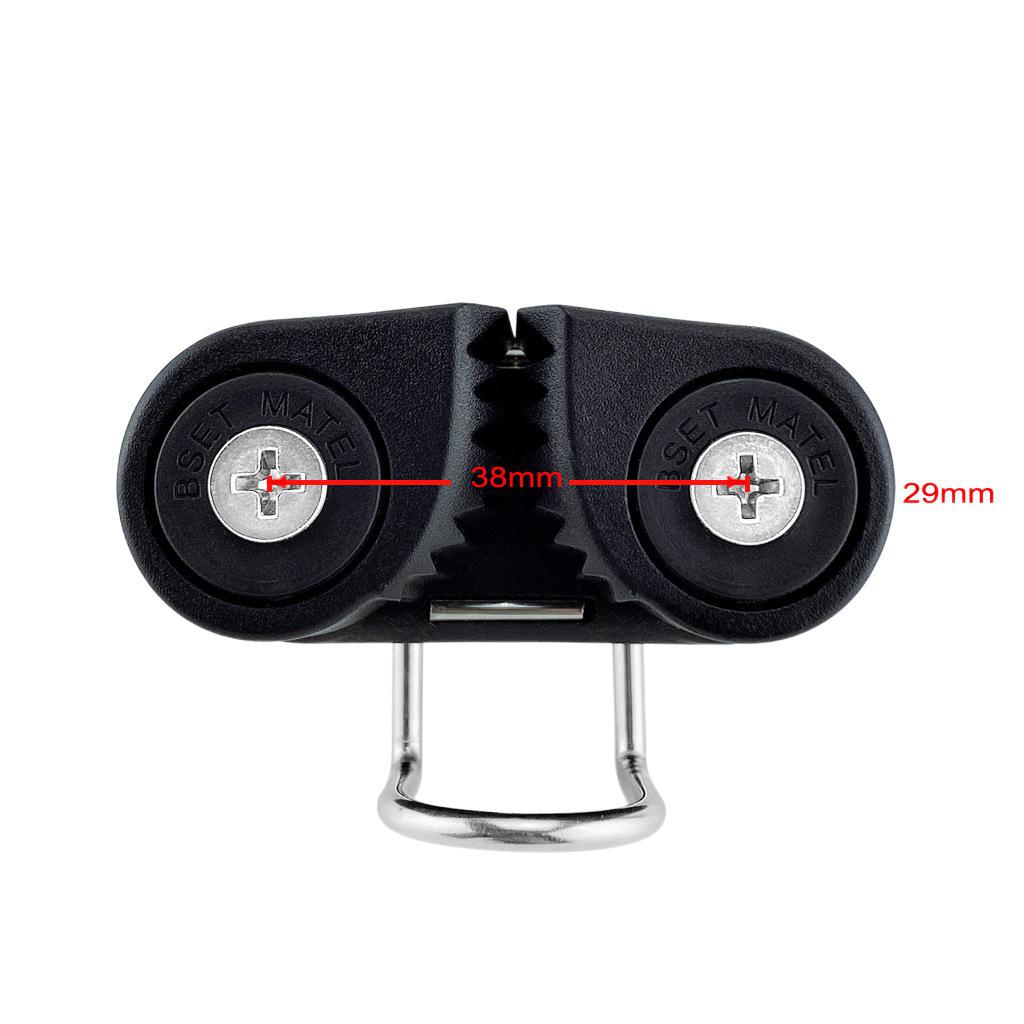 Dual Nylon Strap Guide with Ball Bearing Rope Clamp for Pilates and Fitness