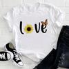 Flowers Instagram Explosion in Europe and The United States Clothing Top Shortsleeved Tshirt Oversized T Shirt  Tops