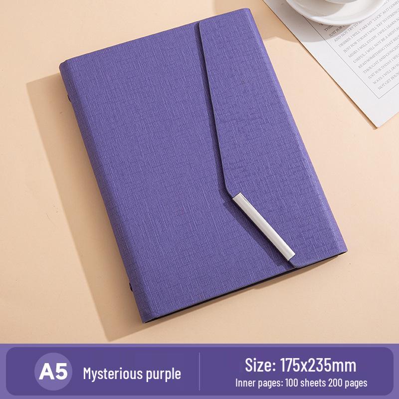 A5 Business Hardcover Notizbuch Geschenkset: Nachfüllbarer dreifach faltbarer Notizblock, Personalisierbares Souvenir.