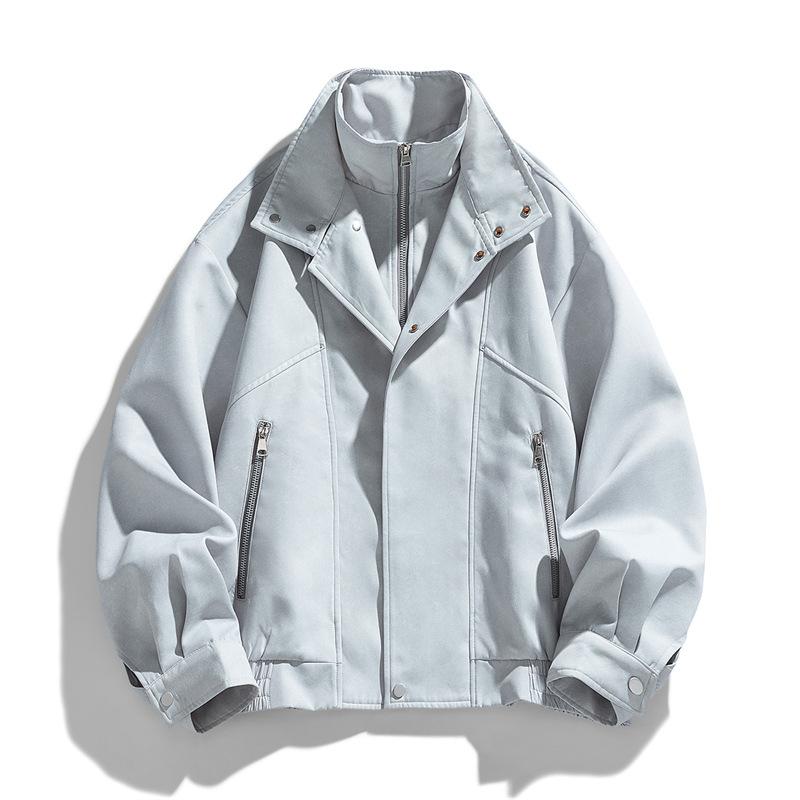 

Мужская весенне-осенняя ветрозащитная ветровка, две имитации куртки-бомбера, бейсбольная, мотоциклетная, для кемпинга, повседневная, тонкая XL