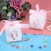 50 Pezzi Simpatico Scatola di Carta a Forma di Impronta di Piedino di Bambino Scatola per Caramelle Bomboniera Matrimonio Baby Shower
