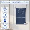 2Pcs Nylon Over Door Hanging Storage Bag with Hooks For Laundry Dirty Clothes Organizers Waterproof Hanging Wall Laundry Bags