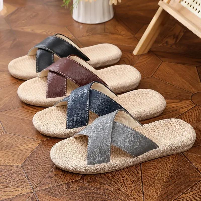 Fashion Male Slipper House Flat Indoor Slides Men's Shoe Walk Around Home 2025 Style Comfortable Trend Mascullino Designer Luxury Fun