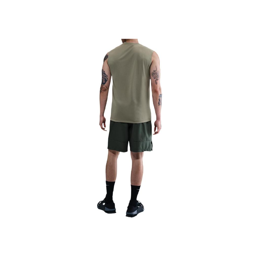 Nike Dri-Fit Legend Fashion Simple Popular Versatile Sleeveless Round Neck T-Shirt Men Tops Light-Army-Green DX0992-321