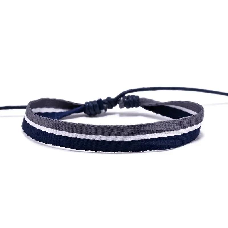 Bohemia Weave Rope Friendship Bracelets For Woman Men Cotton Handmade Charm Bracelet & Bangles Ethnic Jewelry Gifts