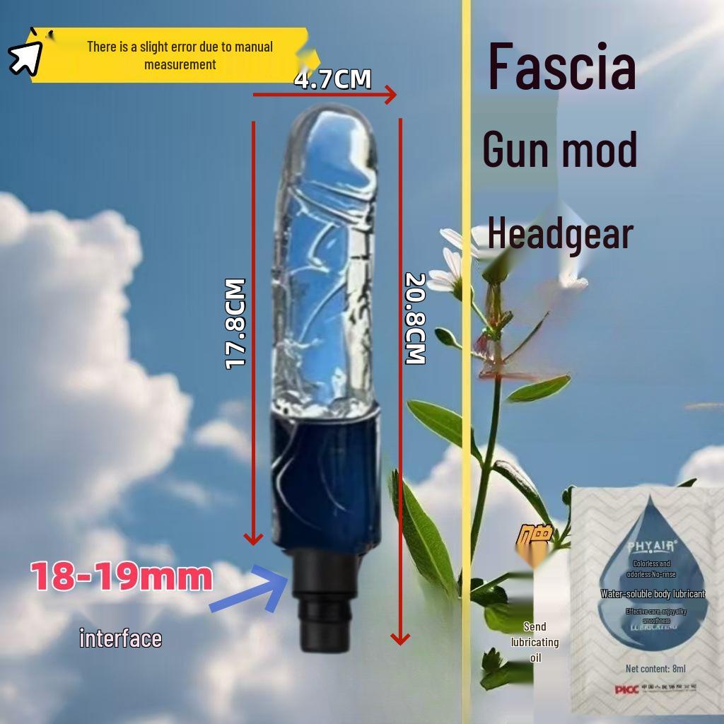 Testa Massaggiante per Pistola Fasciale Dildo - Prodotto per Adulti Femminili con Doppia Interfaccia