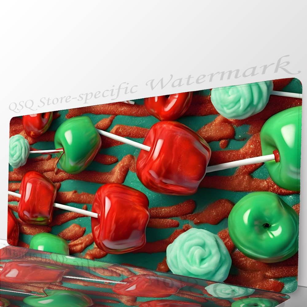Interesting Apple Abstraction Mousepad Non-slip Suitable For Office Computers Laptops E-sports Game Desk Mats XXL Keyboard
