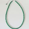 modernlike silver 925 onyx green necklace 4mm