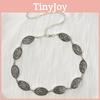 Woman Classic Metal Waist Chain With Embossed Pattern Casual Fashion Accessory