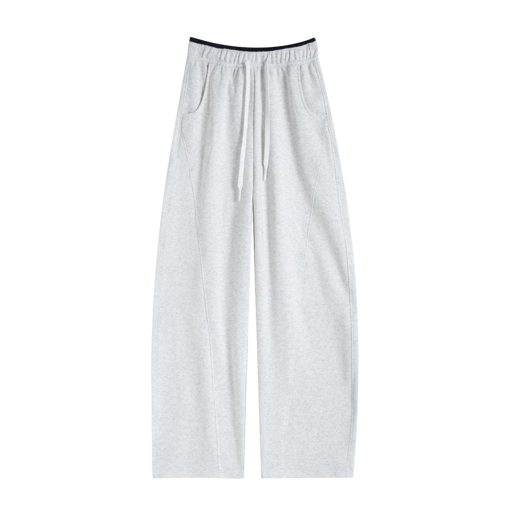 Scimitar banana wide-leg pants women's autumn new drape high waist casual narrow version loose straight sweatpants