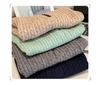 Henley Collar Cable Knit Slimming Base Layer Top for Women - Autumn/Winter Elegant Slim Fit Long Sleeve