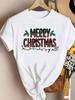 (Asian Size)tree sweet New Year Clothing T Shirt Women Fashion Christmas Festival Tee Top Print Woman Short Sleeve Graphic T-shirts