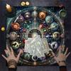 Portables Washable Reading Cloth Mystical Velvets Ritual Cloth Durability Mats for Divination Ceremonies
