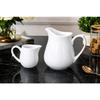 Porcelain310ml White Gravy Pot with 60ml Creamer Set of 2 Piece