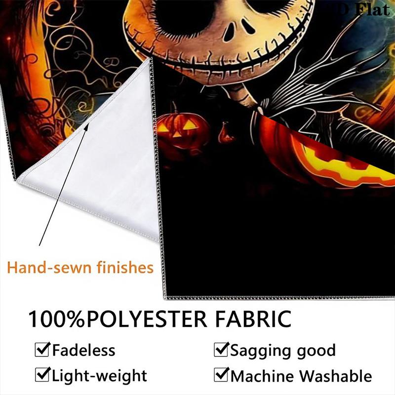 Nightmare Before Emma'S Adventure Tapestry Background Cloth Fashion Print Background Cloth Wall Decoration Christmas Gift
