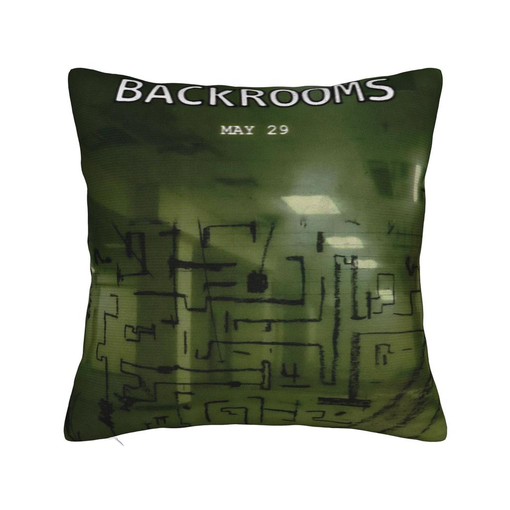 Decorative Pillowcase Backrooms Horror Movie 2026 Merch Sofa  Pillow Case Cover Square Multi-Size
