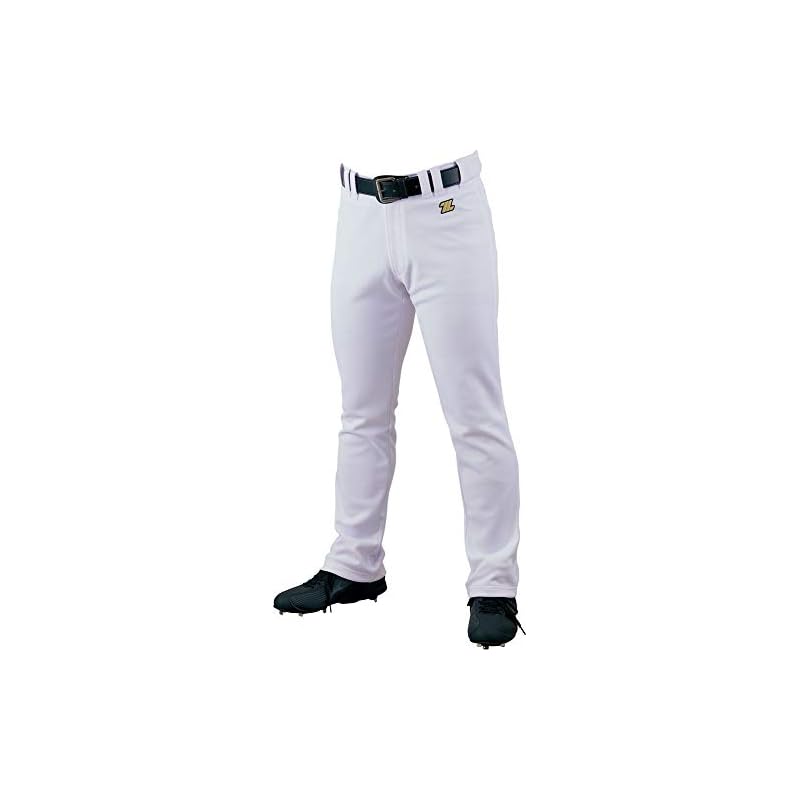 ZETT Baseball Uniform Mecha Pants Straight Pants, White (1100), Size S, BU1282STP