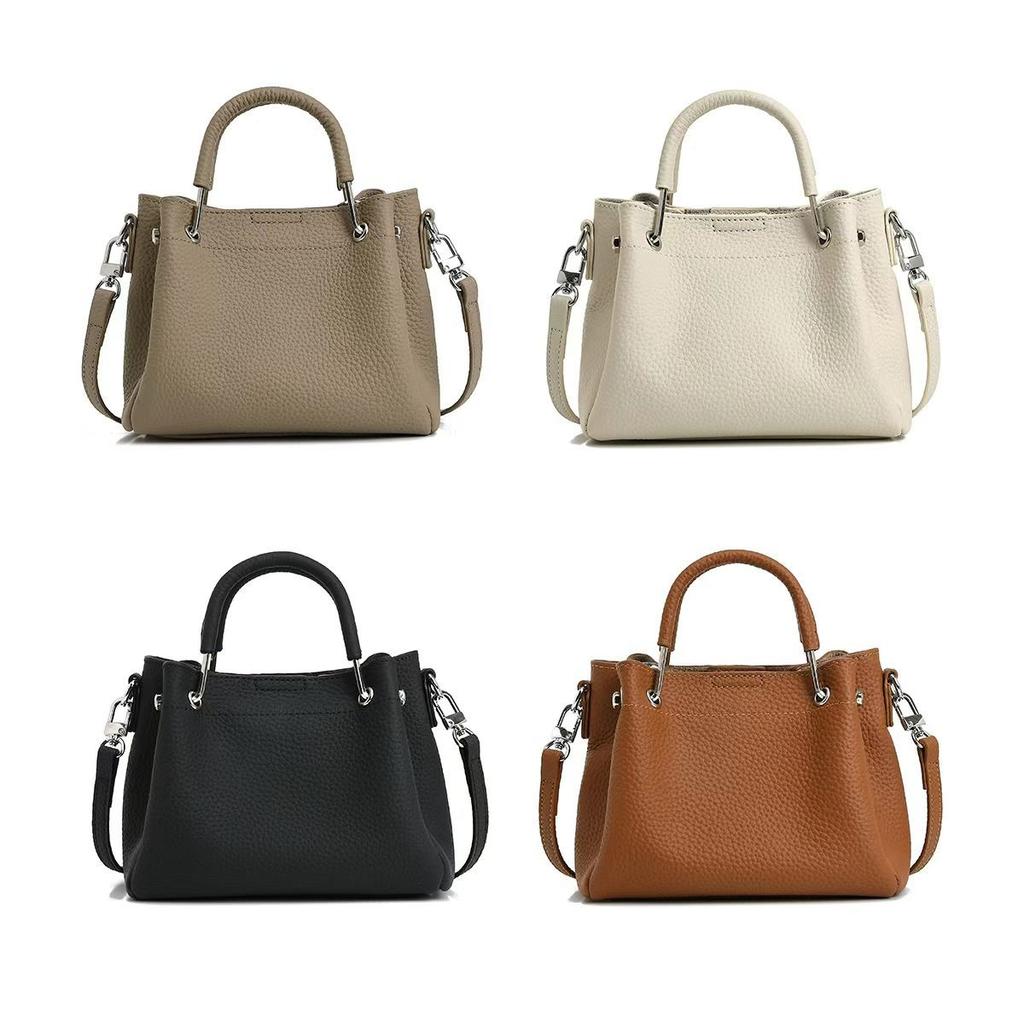 Minimalistische Leder-Schultertasche für Damen, Vielseitige Französische Weichleder-Crossbody-Handtasche