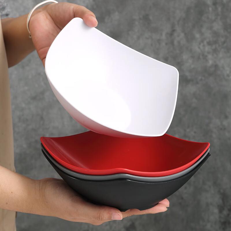 Nordic Green Square Corner Bowl - 6 Piece Set