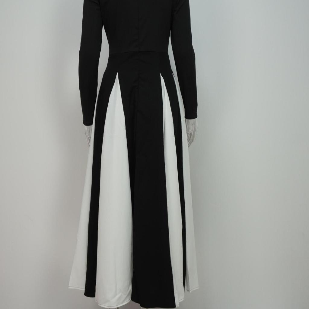 Spring Autumn Elegant Party Evening Dresses for Women Fashion Contrast Color Long Sleeve Women's Maxi Dress Casual Bodycon Dress